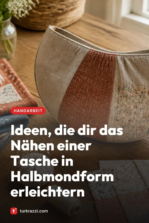 Ideen, die dir das Nähen einer Tasche in Halbmondform erleichtern