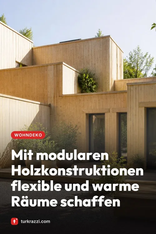 Mit modularen Holzkonstruktionen flexible und warme Räume schaffen