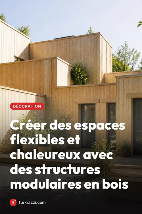 Créer des espaces flexibles et chaleureux avec des structures modulaires en bois